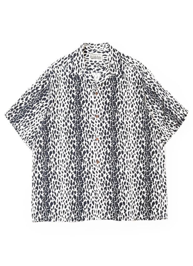 WACKO MARIA/GUILTY PARTIES LEOPARD S/S HAWAIIAN SHIRT CHARCOAL |  nakamuraya portland