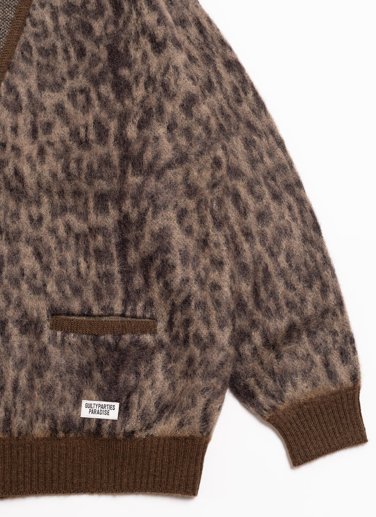 最新品定番 WACKO MARIA - wacko maria leopard mohair cardiganの通販