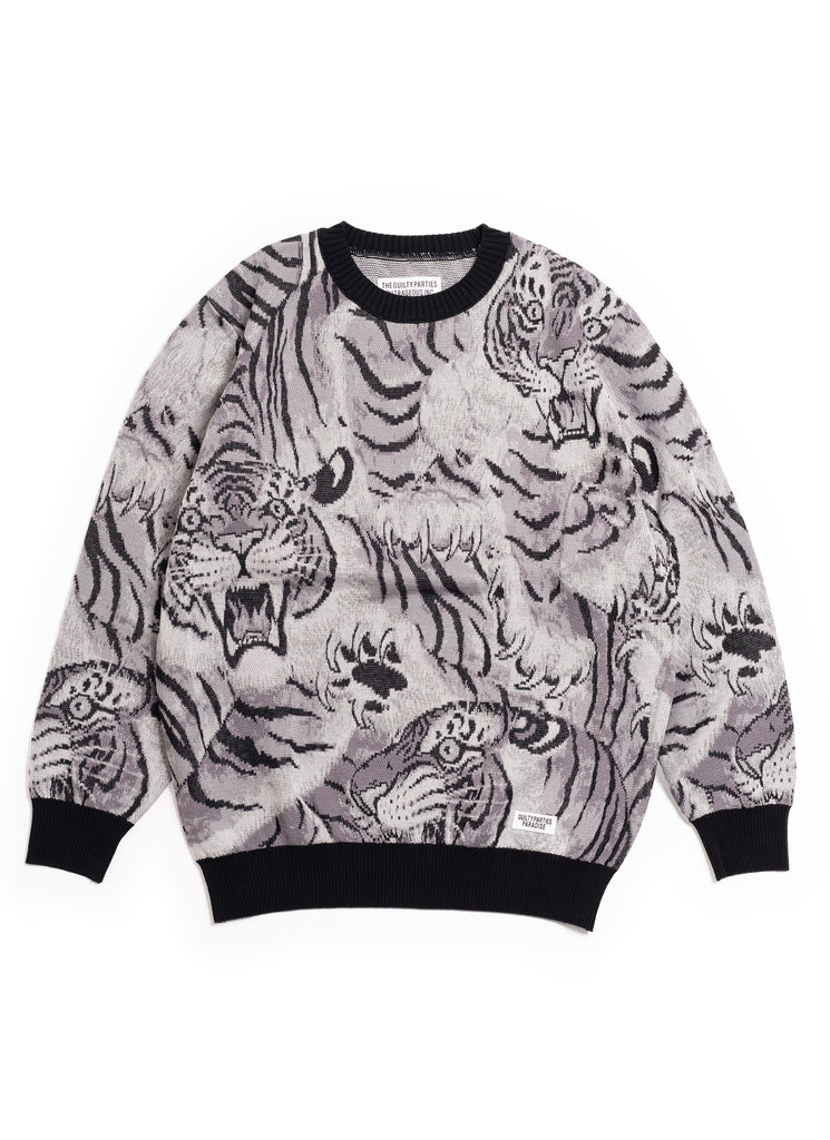 Wacko Maria tiger-print Long-Sleeve Shirt - White