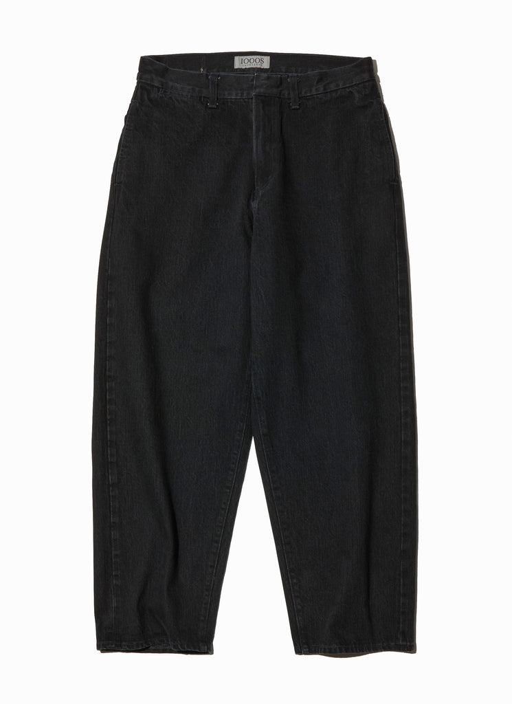 1000S "INVISIBLE 5P DENIM PANTS - STRAIGHT" BLACK