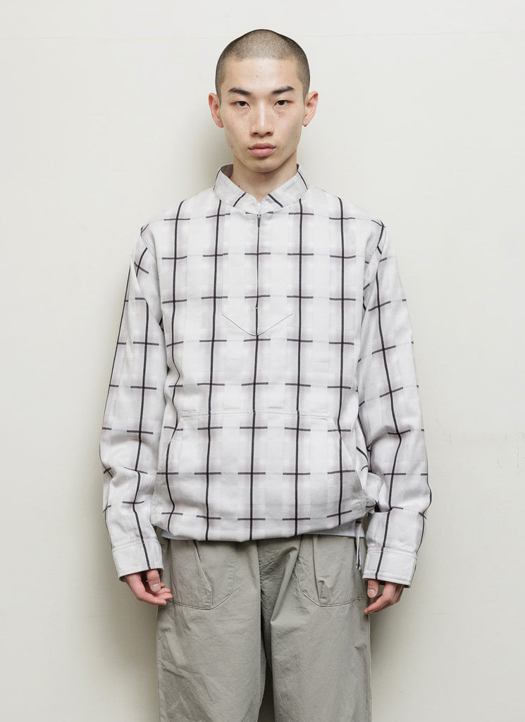 BAL ORIGINAL "STAND COLLAR PULLOVER SHIRT" GRAY