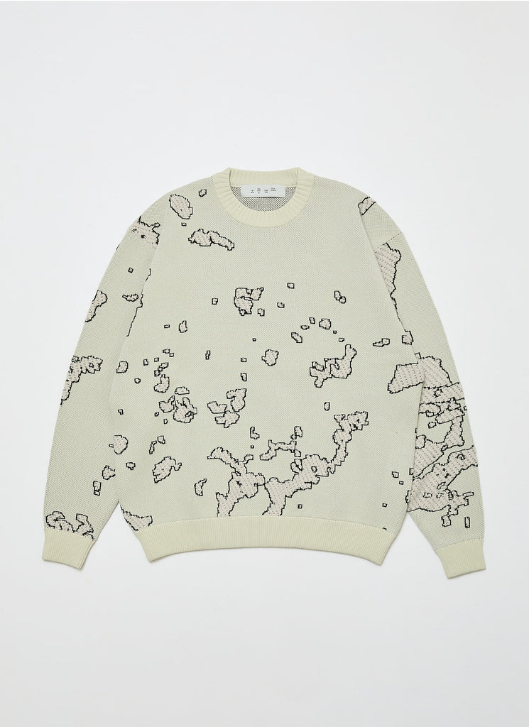 BAL ORIGINAL "JACQUARD CREWNECK SWEATER" BONE