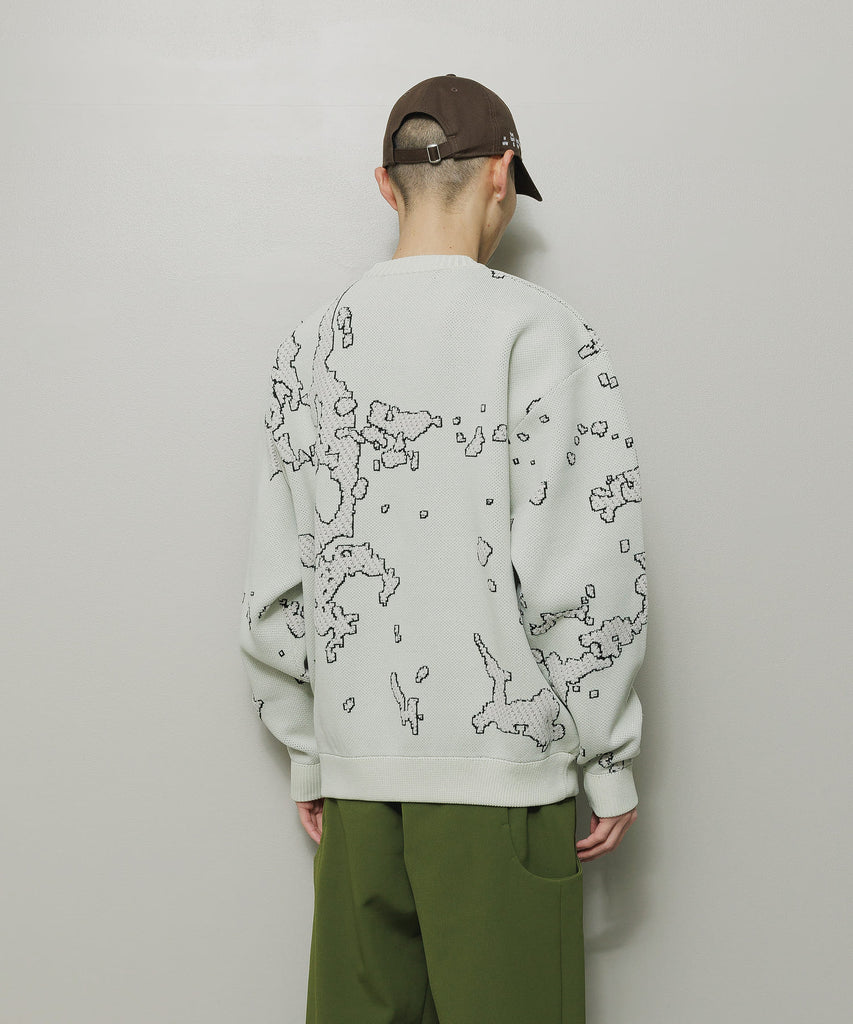 BAL ORIGINAL "JACQUARD CREWNECK SWEATER" BONE