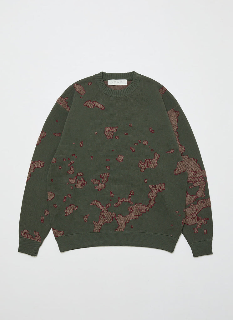BAL ORIGINAL "JACQUARD CREWNECK SWEATER" CHARCOAL