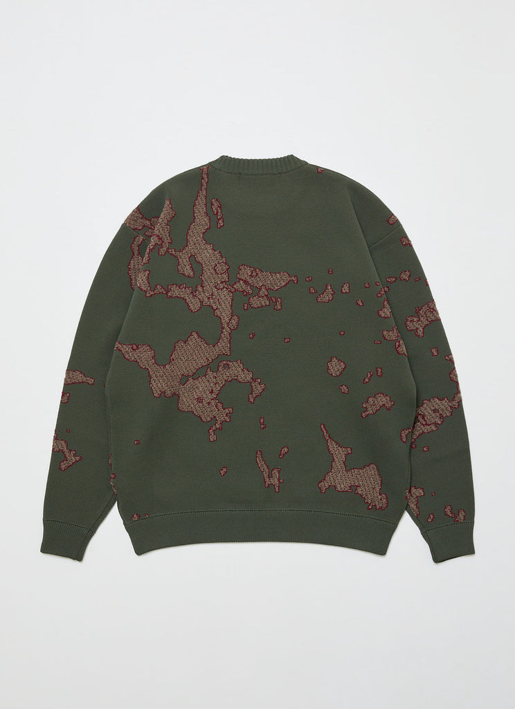 BAL ORIGINAL "JACQUARD CREWNECK SWEATER" CHARCOAL