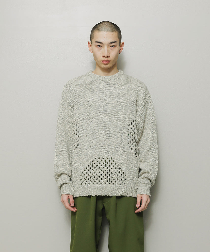 BAL ORIGINAL "VENTILATION CREWNECK SWEATER" IVORY