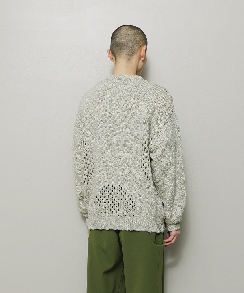 BAL ORIGINAL "VENTILATION CREWNECK SWEATER" IVORY