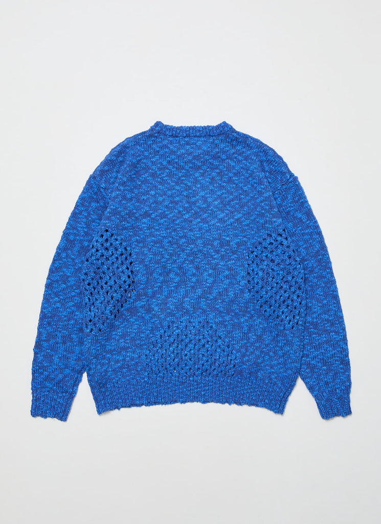 BAL ORIGINAL "VENTILATION CREWNECK SWEATER" ROYAL