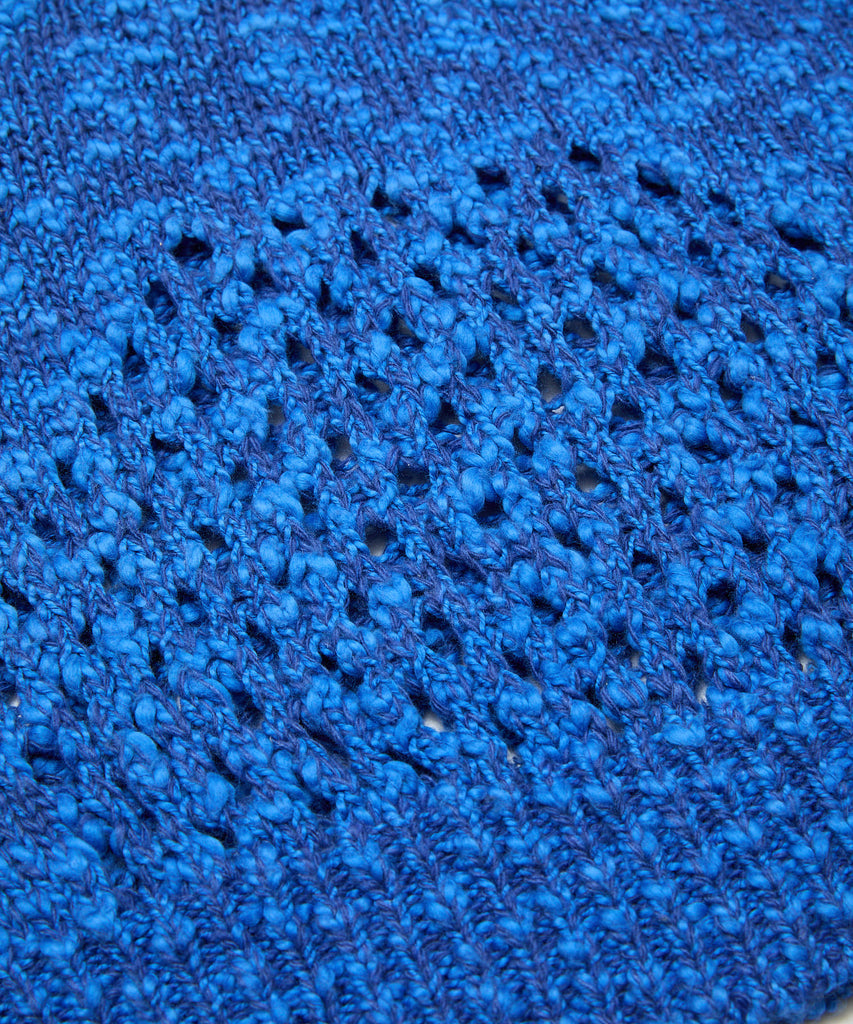 BAL ORIGINAL "VENTILATION CREWNECK SWEATER" ROYAL