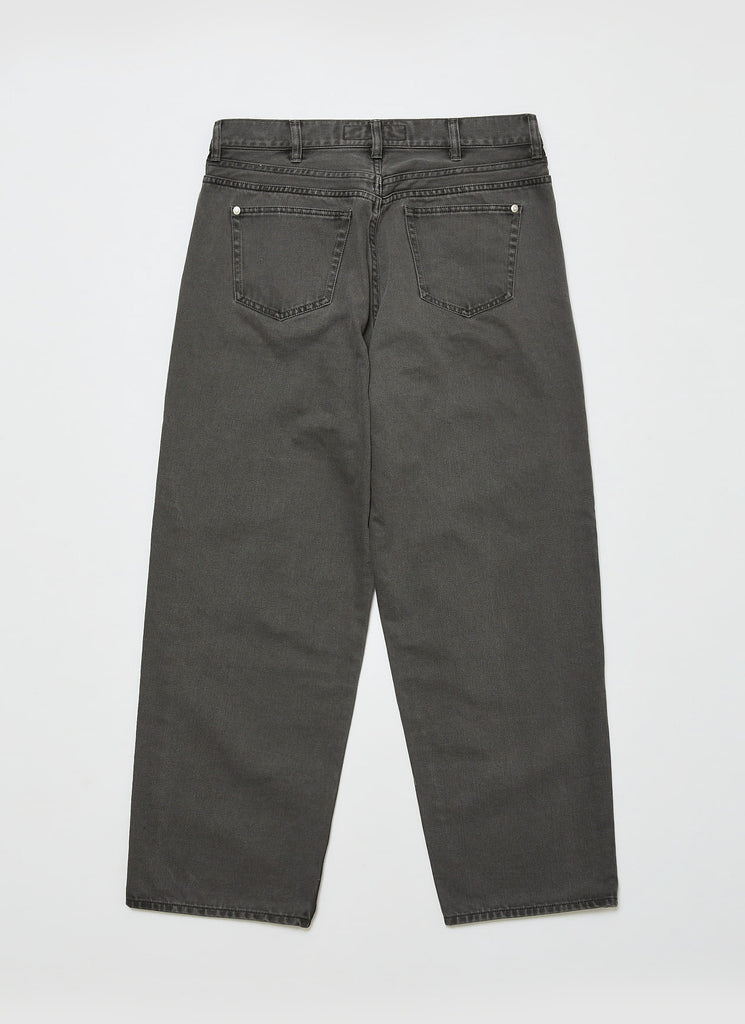 BAL ORIGINAL "PIGMENT DYED DENIM PANTS" CARBON BLACK