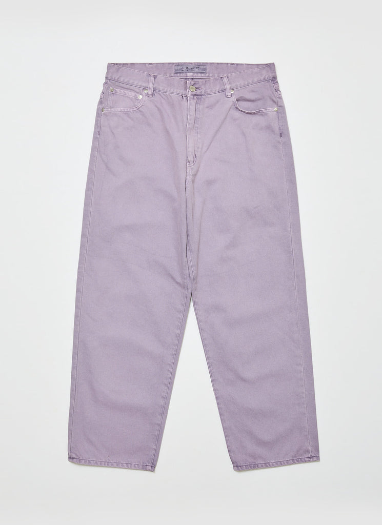 BAL ORIGINAL "PIGMENT DYED DENIM PANTS" SMOKEY LAVENDER