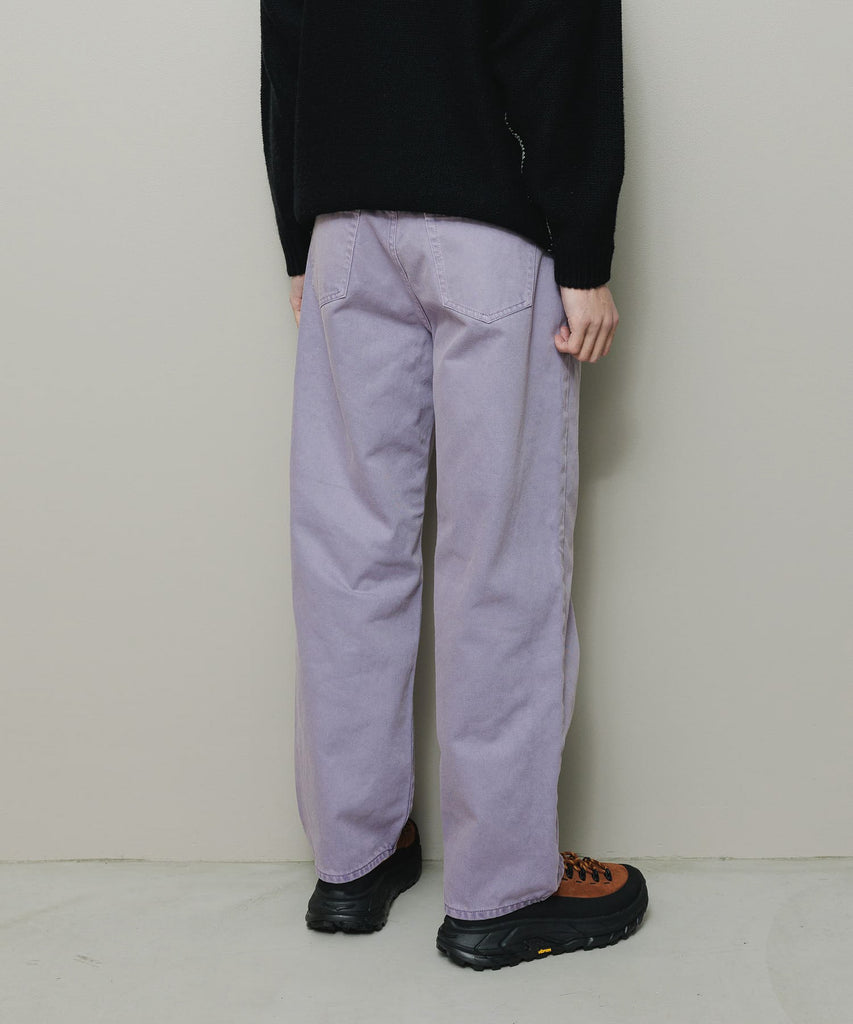 BAL ORIGINAL "PIGMENT DYED DENIM PANTS" SMOKEY LAVENDER