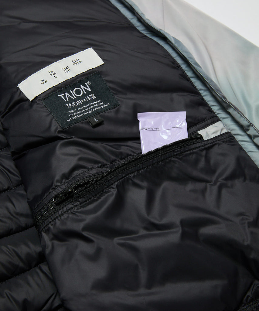 BAL ORIGINAL X TAION "STAND COLLAR DOWN JACKET" BLUR