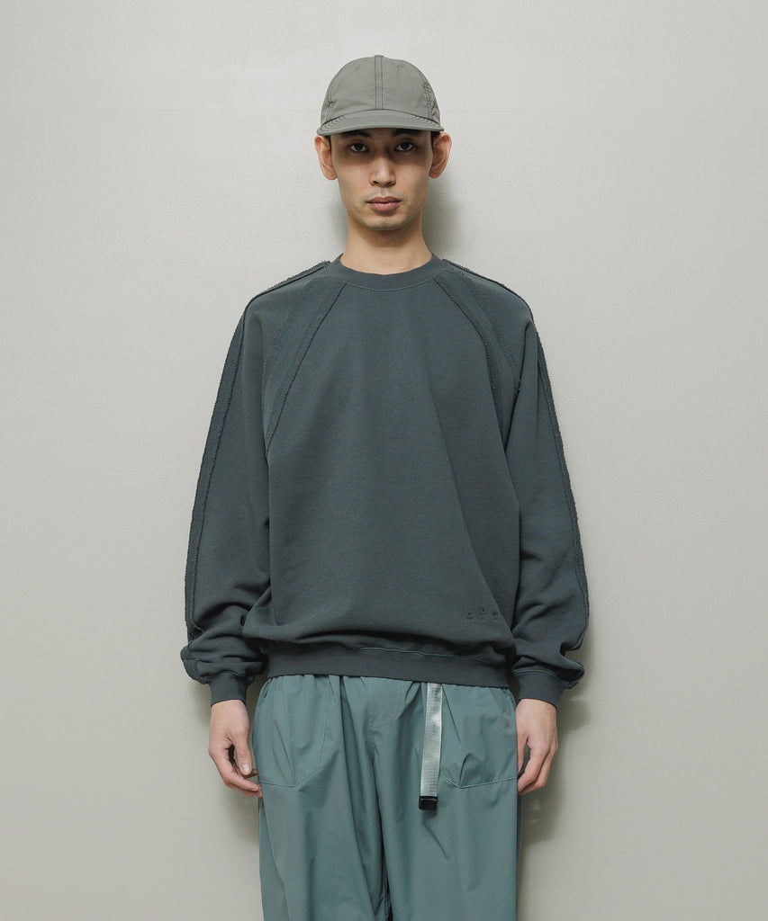 BAL ORIGINAL "BIKE ATHLETIC HEAVY COTTON CREW TOP" DARK GRAY