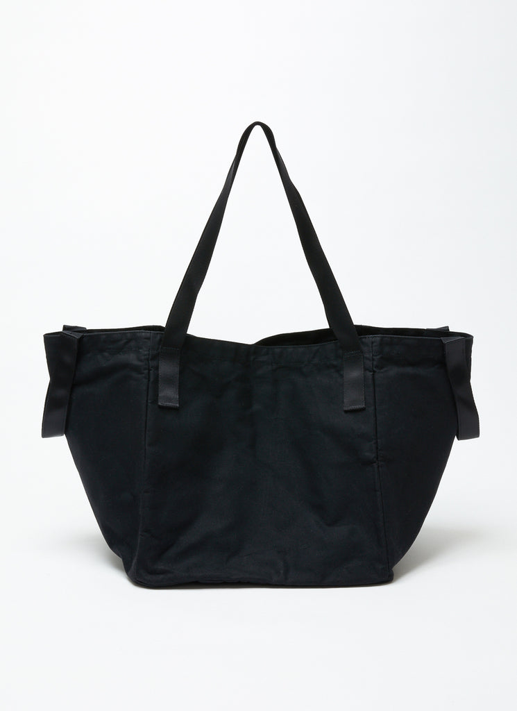 BAL ORIGINAL "BAL X SPEAK EASY PARAFFIN SQUARE 2WAY TOTE BAG" BLACK