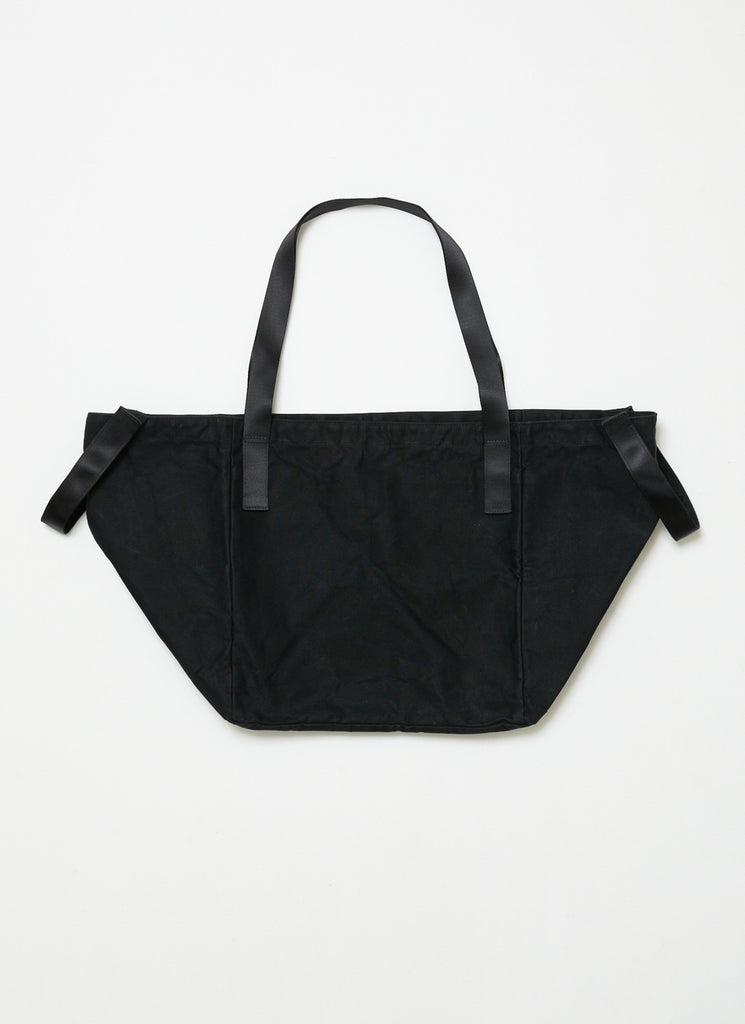 BAL ORIGINAL "BAL X SPEAK EASY PARAFFIN SQUARE 2WAY TOTE BAG" BLACK