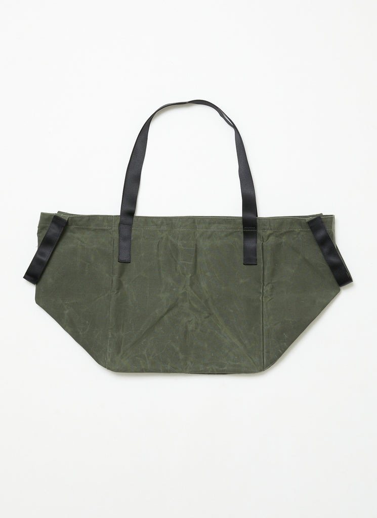 BAL ORIGINAL "BAL X SPEAK EASY PARAFFIN SQUARE 2WAY TOTE BAG" DARK OLIVE