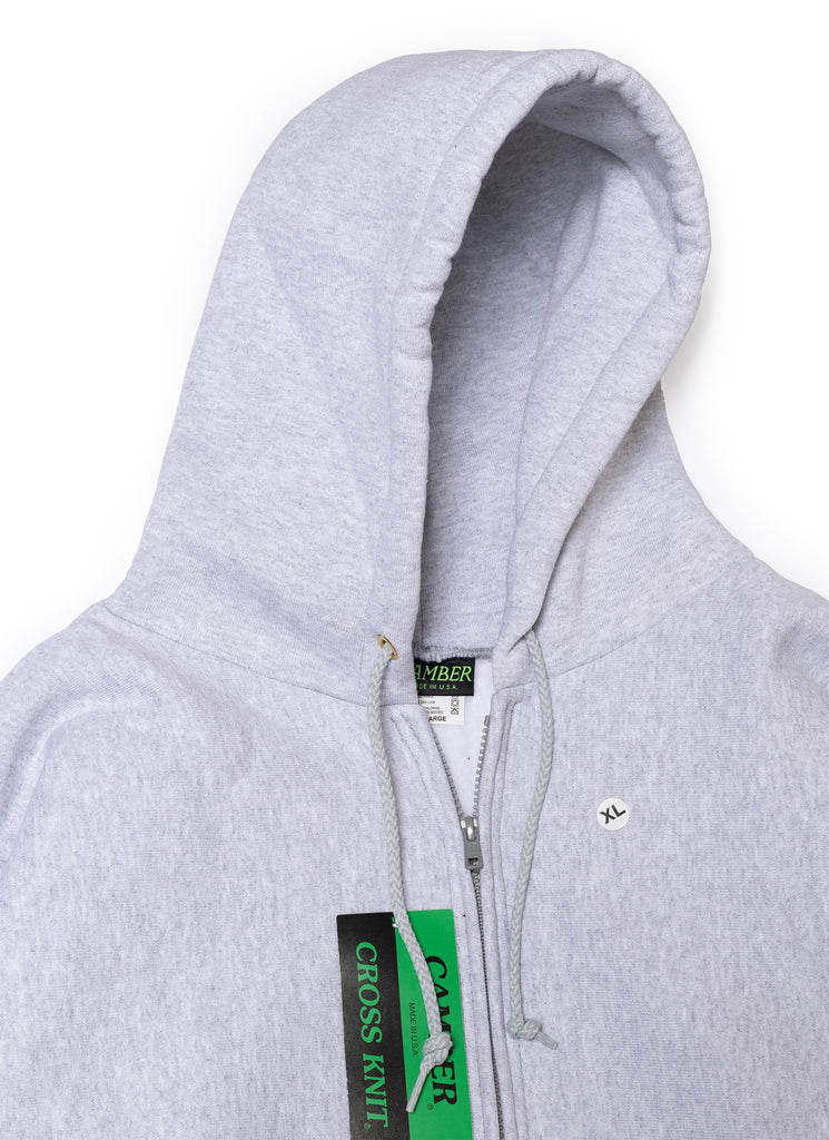 CAMBER "HEAVYWEIGHT/12oz ZIP HOODIE" GRAY