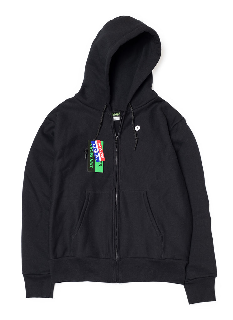 CAMBER "HEAVYWEIGHT/12oz ZIP HOODIE" BLACK