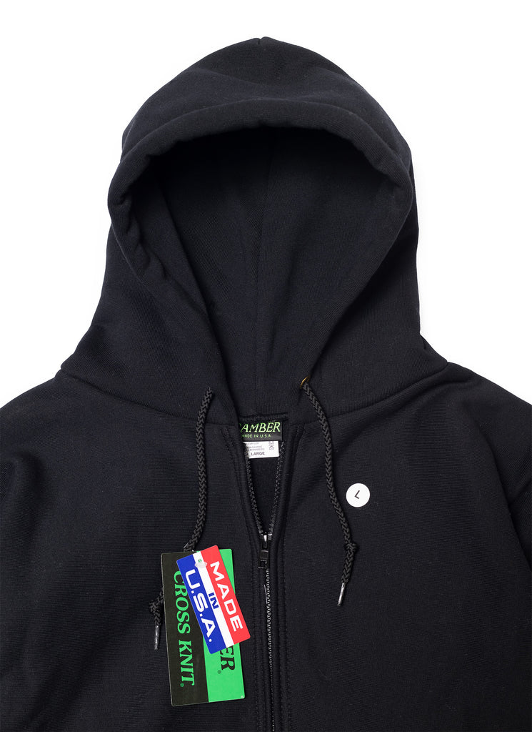 CAMBER "HEAVYWEIGHT/12oz ZIP HOODIE" BLACK