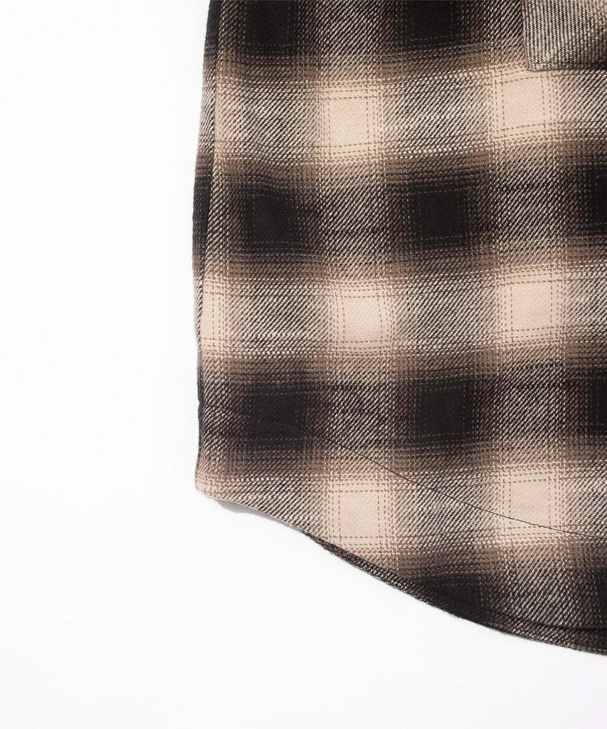 F/CE "OMBRE PLAID FIELD SHIRT" BEIGE