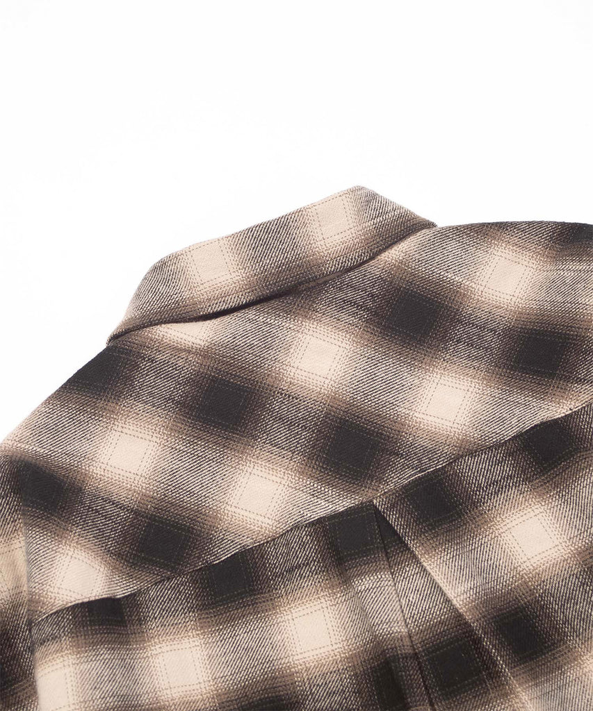 F/CE "OMBRE PLAID FIELD SHIRT" BEIGE