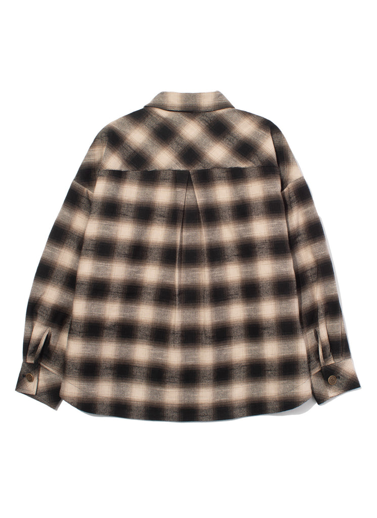 F/CE "OMBRE PLAID FIELD SHIRT" BEIGE