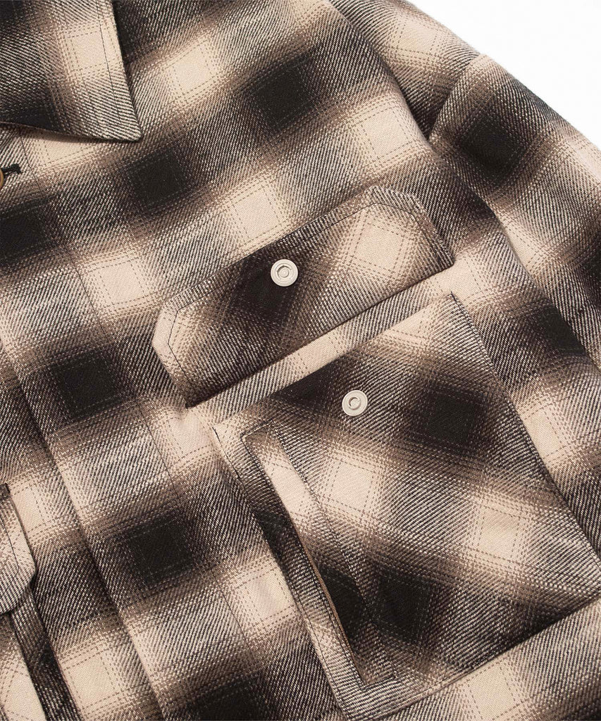 F/CE "OMBRE PLAID FIELD SHIRT" BEIGE