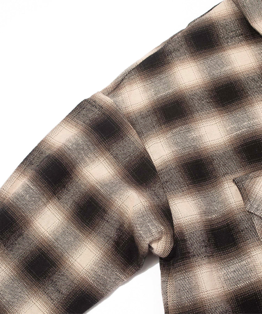 F/CE "OMBRE PLAID FIELD SHIRT" BEIGE