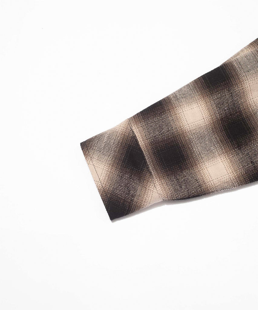 F/CE "OMBRE PLAID FIELD SHIRT" BEIGE