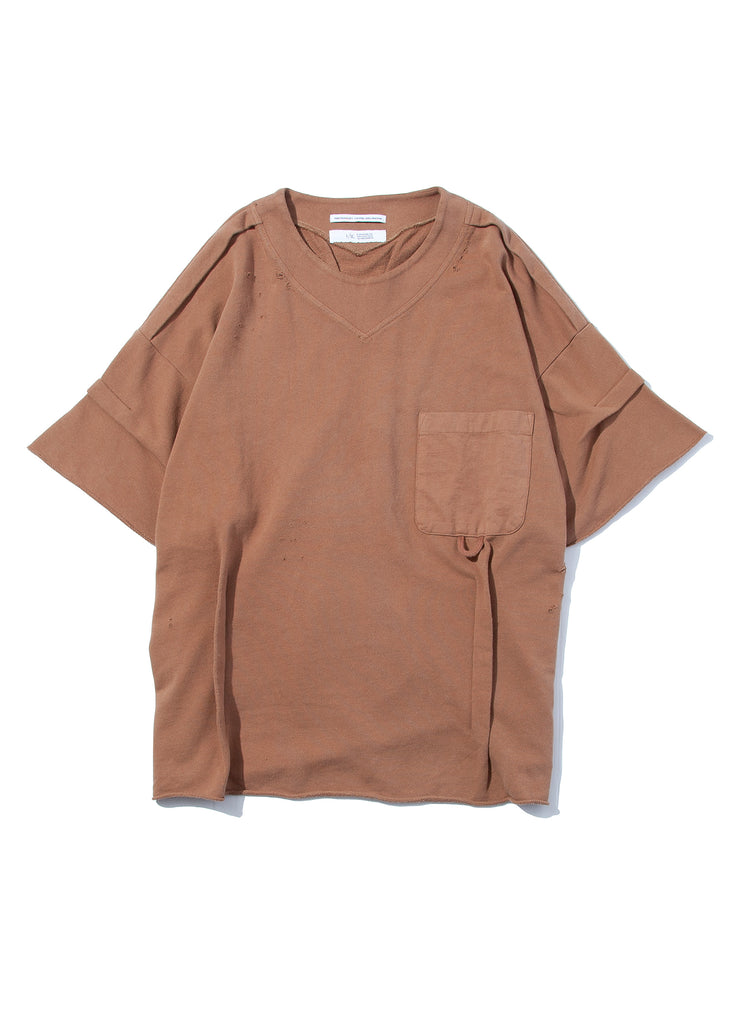 F/CE. "RE FRENCH TERRY RIB TOP" CAMEL
