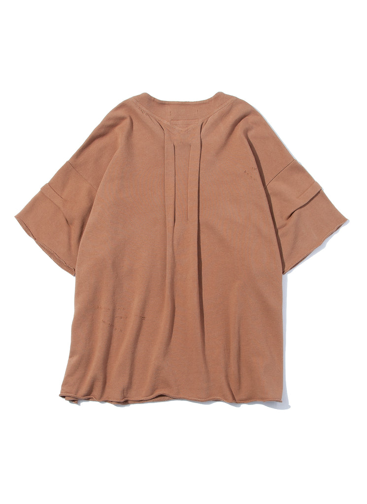 F/CE. "RE FRENCH TERRY RIB TOP" CAMEL