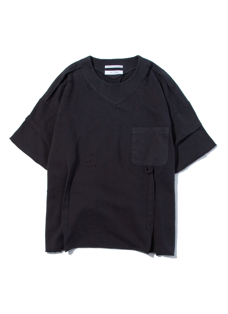 F/CE. "RE FRENCH TERRY RIB TOP" CHARCOAL