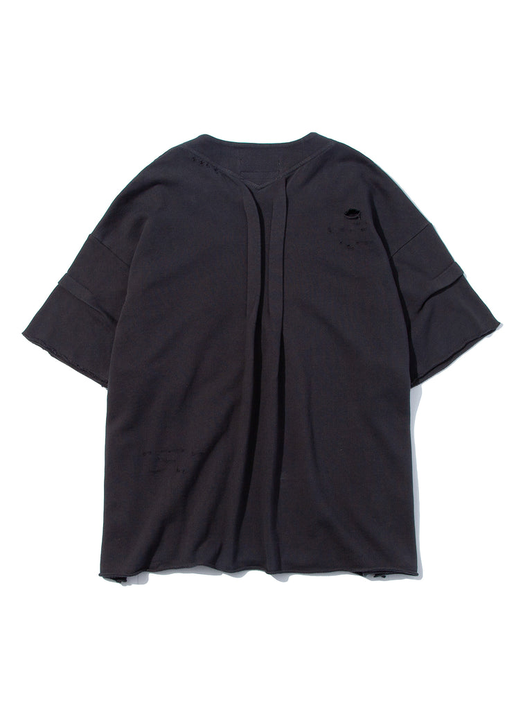 F/CE. "RE FRENCH TERRY RIB TOP" CHARCOAL
