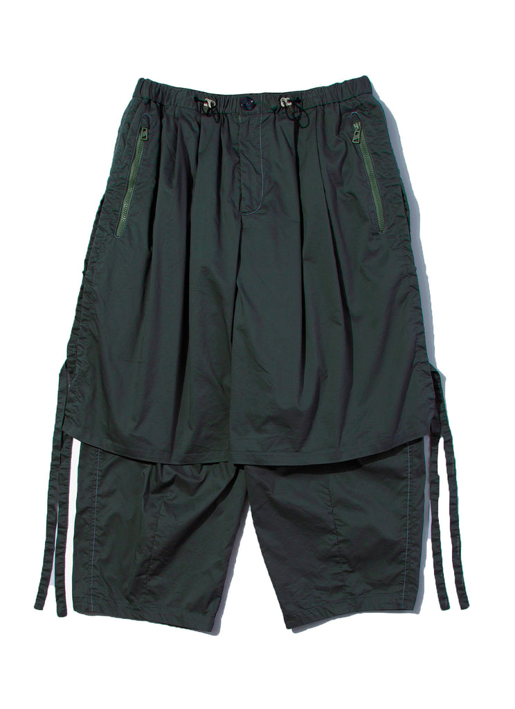 F/CE "SOLOTEX PIGMENT-DYE LAYED TROUSERS" GREEN