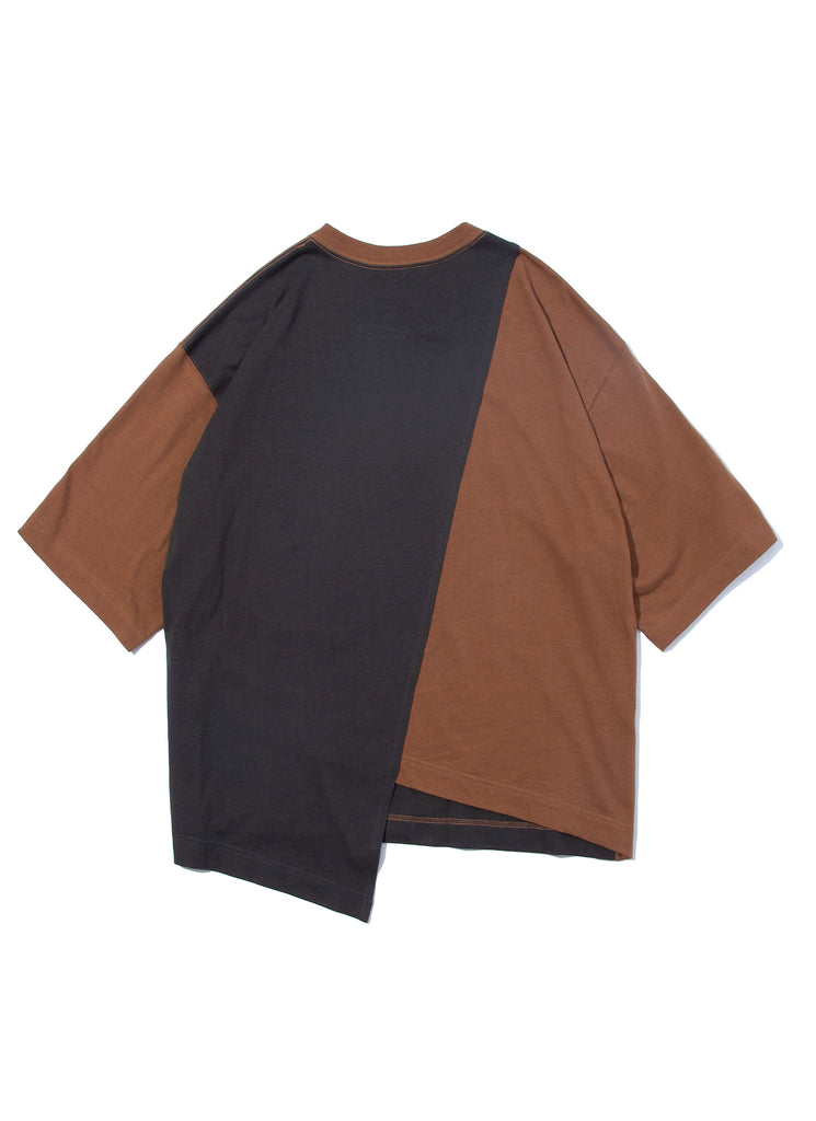F/CE. "RE SWITCHING T-SHIRT" BROWN BASE