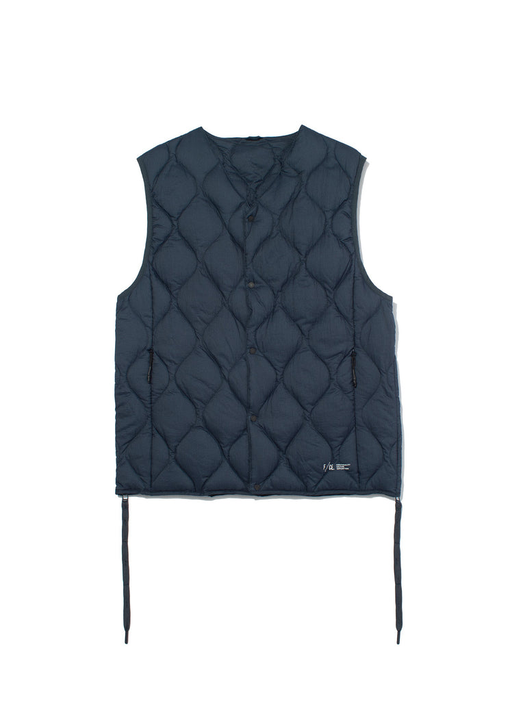 F/CE. "TAION BY F/CE. PACKABLE INNER DOWN VEST" NAVY