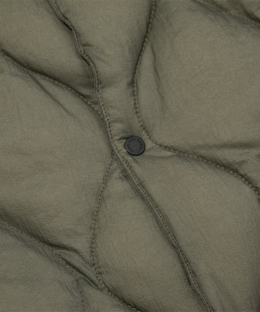 F/CE. "TAION BY F/CE. PACKABLE INNER DOWN VEST" OLIVE GRAY