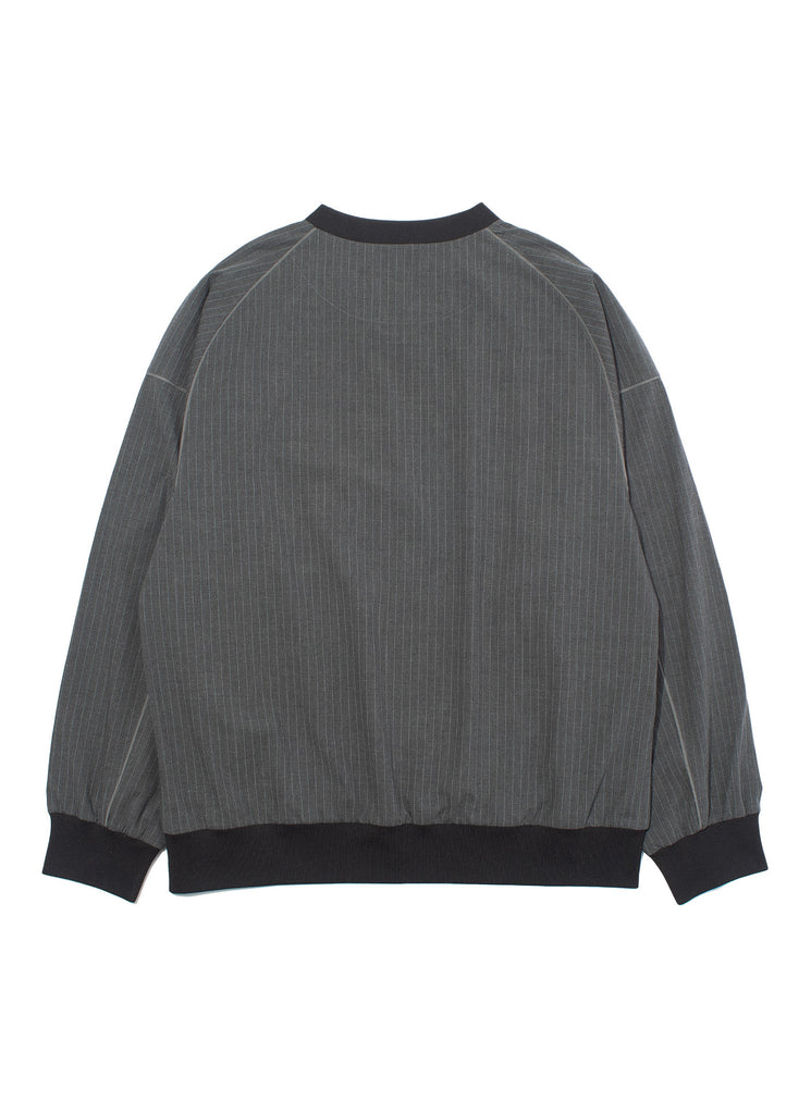 F/CE. "PINSTREAM PULLOVER SHIRT" GRAY STRIPE