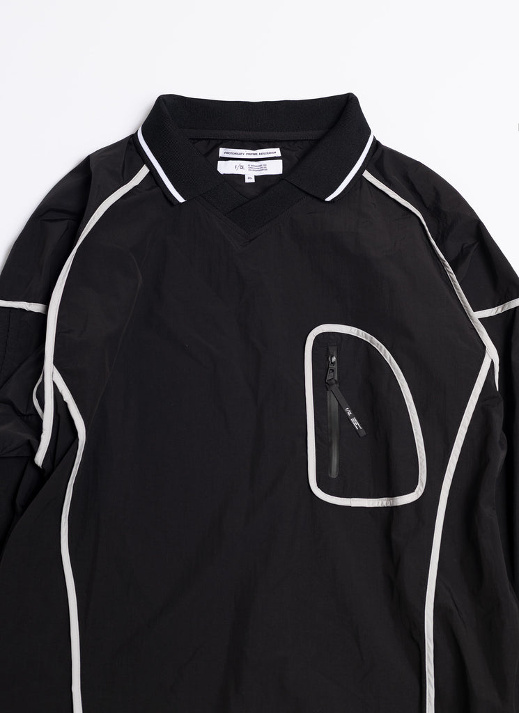 F/CE. "SHRINK NYLON GAME SHIRT" BLACK
