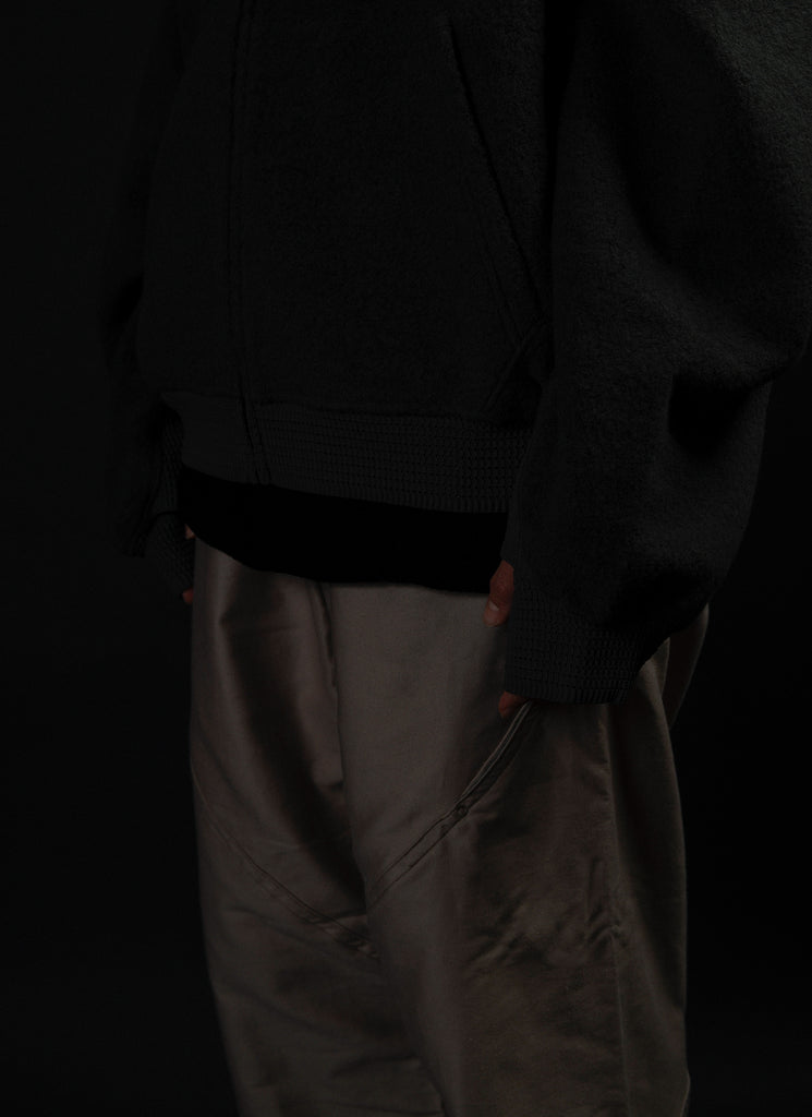 GOLDWIN 0 "WOOL FLEECE HOODIE" DARK LAVA