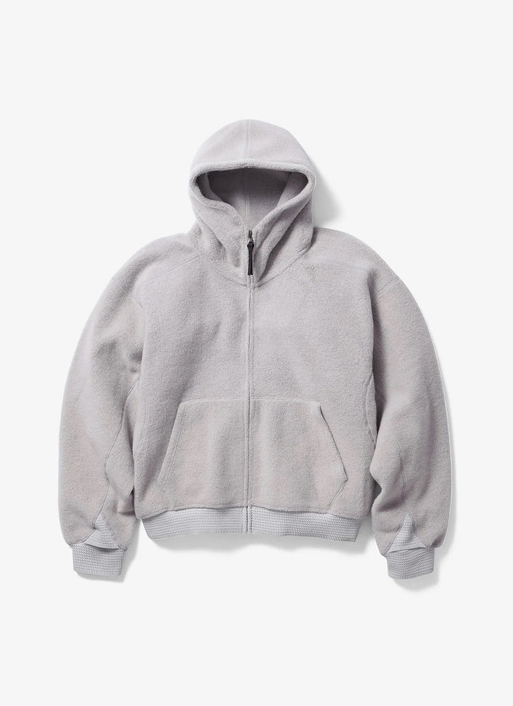 GOLDWIN 0 "WOOL FLEECE HOODIE" ASH GRAY