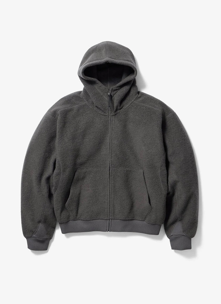 GOLDWIN 0 "WOOL FLEECE HOODIE" DARK LAVA