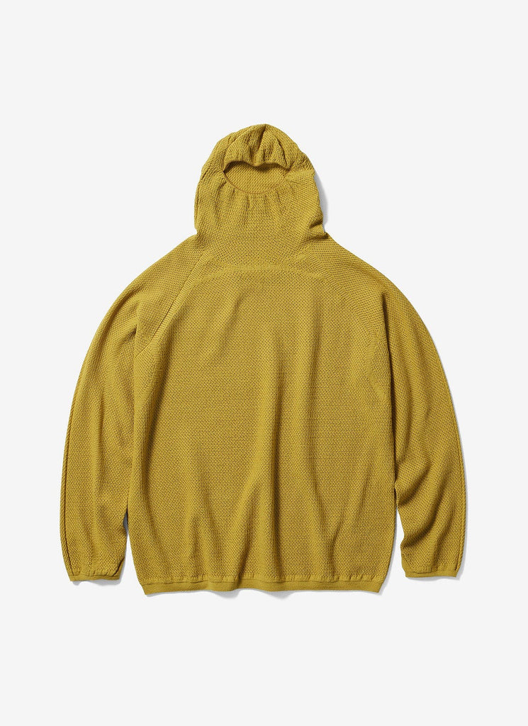 GOLDWIN 0 "PERFORATED WHOLEGARMENT KNIT TOP" BRIGHT GOLD