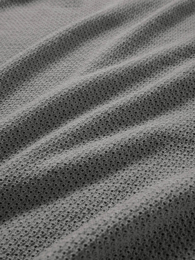 GOLDWIN 0 "PERFORATED WHOLEGARMENT KNIT TOP" ZINC GRAY