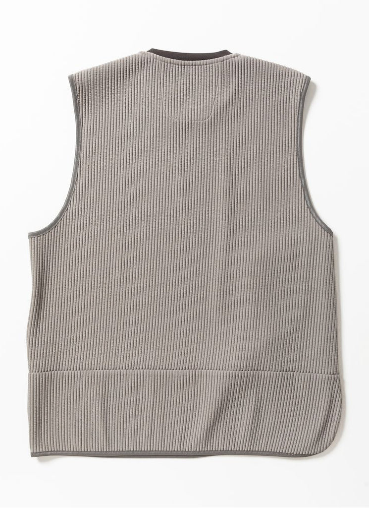 meanswhile "UNEVEN FABRIC CONDITIONING VEST" GRAY