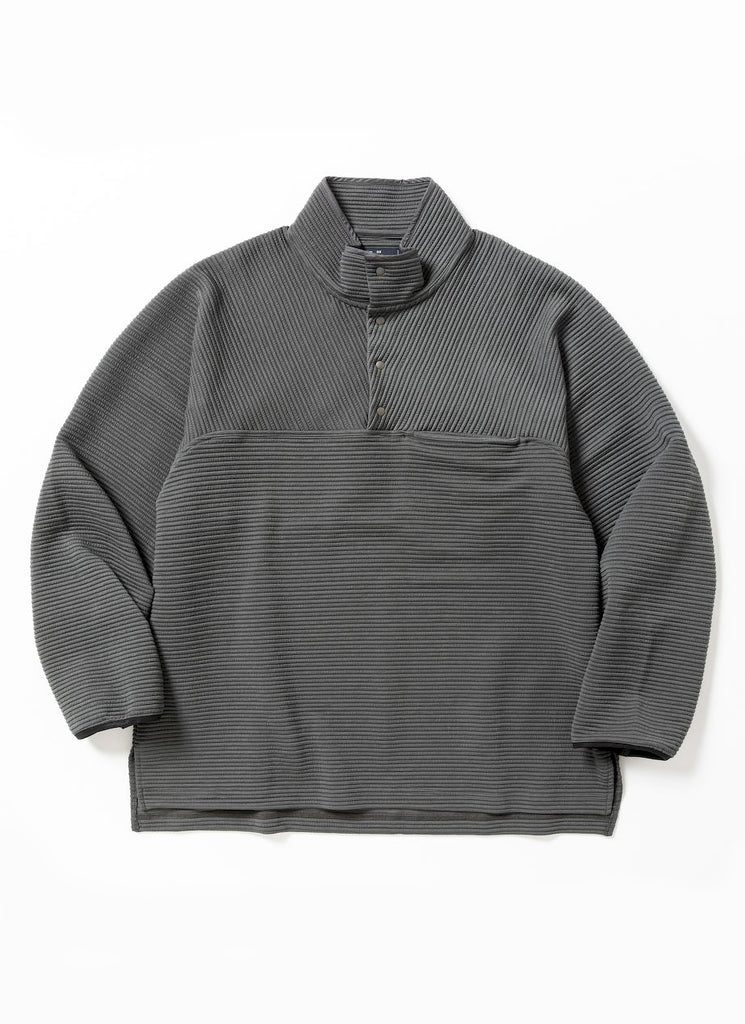 meanswhile "UNEVEN FABRIC PULLOVER TOP" CHARCOAL