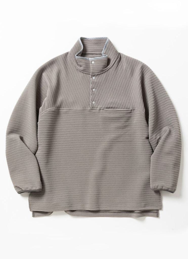 meanswhile "UNEVEN FABRIC PULLOVER TOP" GRAY