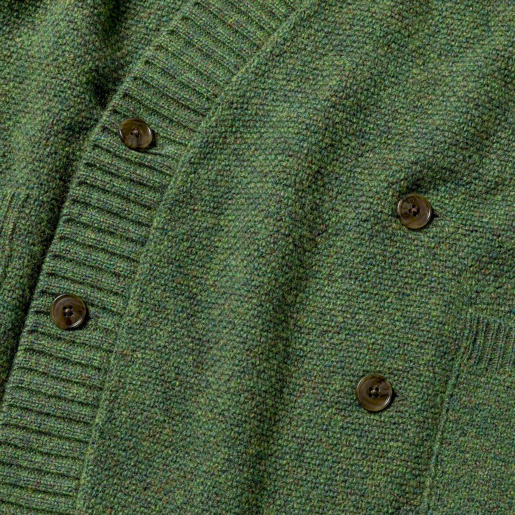 meanswhile "DOUBLE FRONT CARDIGAN" FOLIAGE GREEN