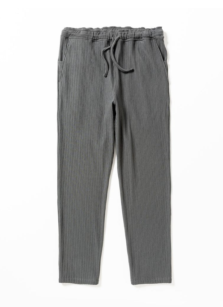 meanswhile "UNEVEN FABRIC SLIM SLACKS" CHARCOAL